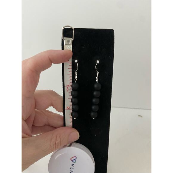 onyx earrings - Picture 3 of 4